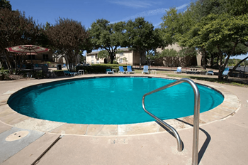 Three Sparkling Swimming Pools